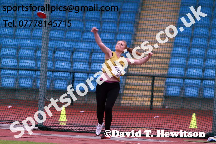 Womens under-20s discus, Northern Senior and Under-20s Champs., SportsCity, Manchester. Photo: David T. Hewitson/Sports for All Pics